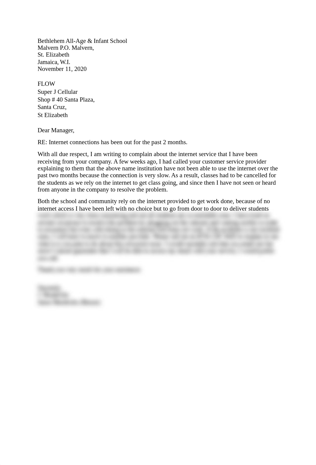 Edited Letter of Complaint and Letter of Adjustment.docx_dje06fq6jih_page1