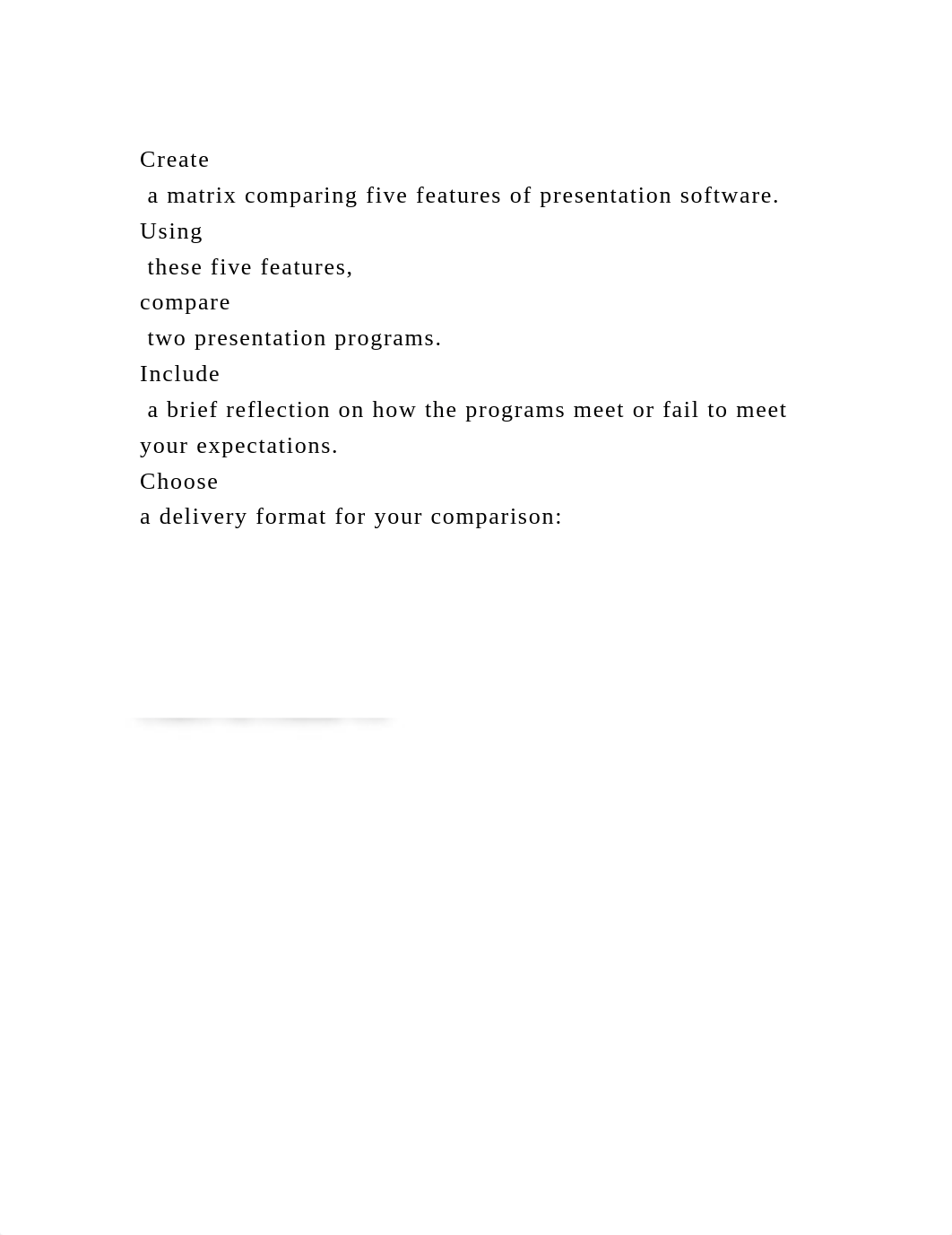 Create a matrix comparing five features of presentation software..docx_dje32sbwtxp_page2
