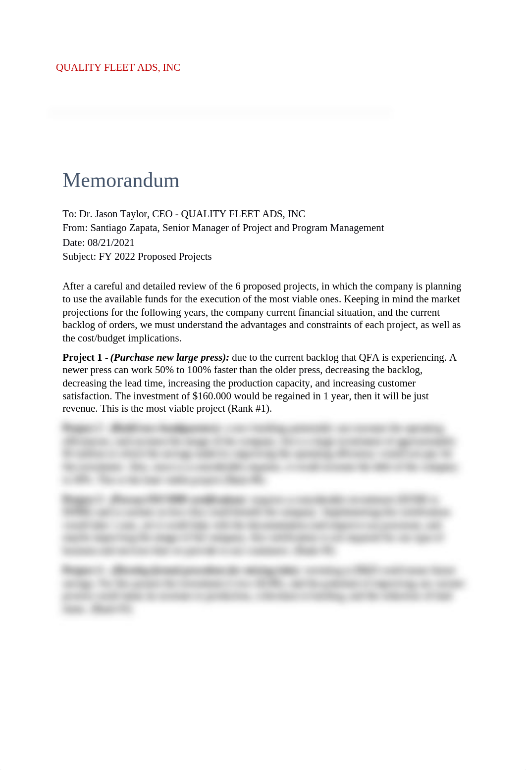 Santiago Zapata_BUS 601_Assignment 2_QUALITY FLEET ADS, INC - Work Memo.docx_dje4gmaz9wd_page1