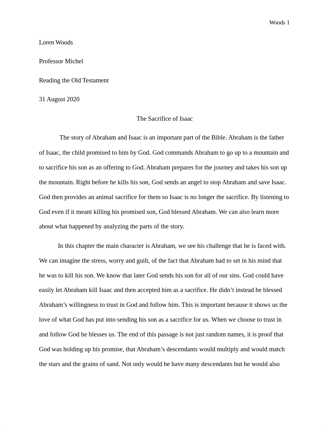 Assignment 3-1 Narrative Analysis of the Sacrifice of Isaac Loren Woods.docx_dje5towze6a_page1