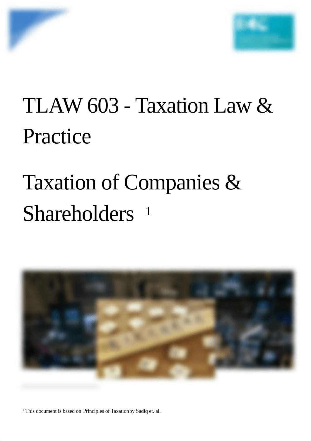 TLAW603 Taxation of Companies  Shareholders.pdf_dje6wao6dvb_page1