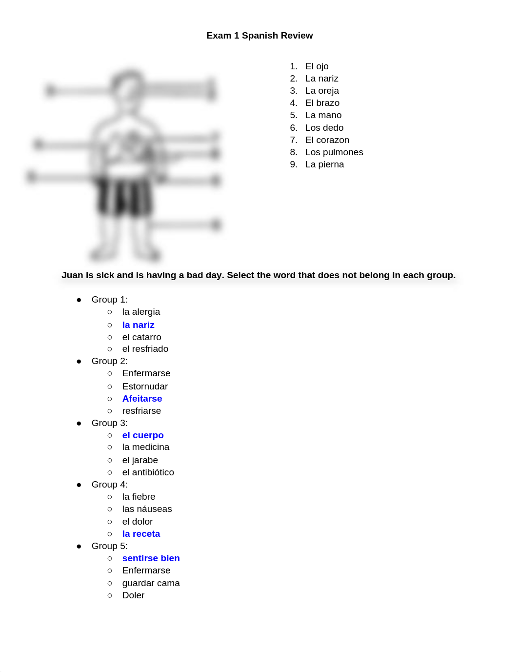 Spanish Exam 1 Answers.docx_djeclaz36m5_page1