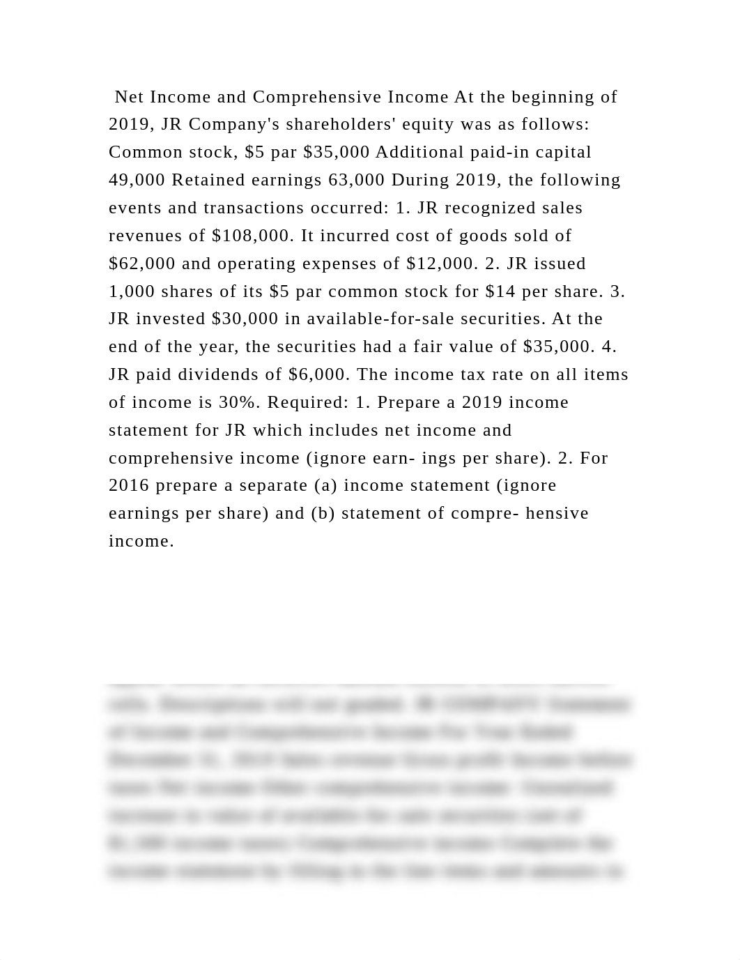 Net Income and Comprehensive Income At the beginning of 2019, JR Comp.docx_djecycygusn_page2
