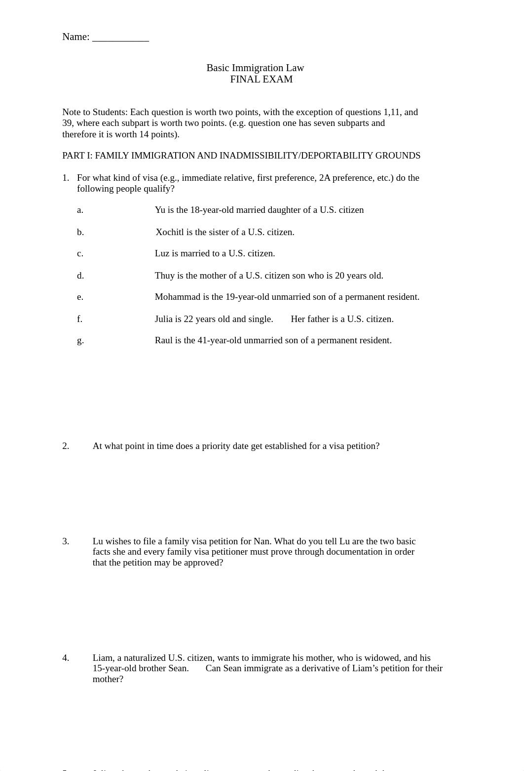 Basic Immigration Law Exam.doc_djegrra94f4_page1