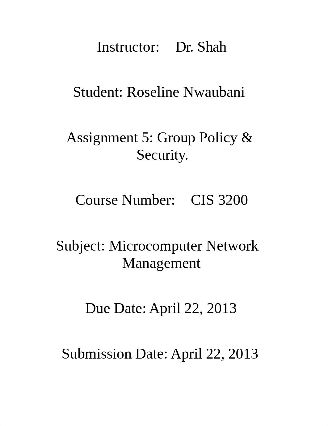 Group Policy & Security Assignment 5_djegxifsllm_page1