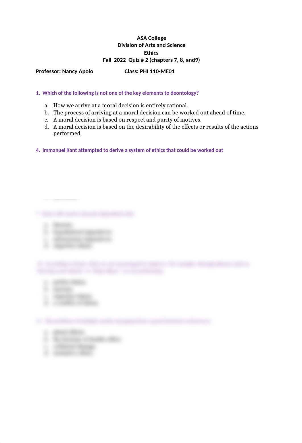 Ethics ME01 quiz # 2 chapters 7-9 Fall  2022 (1).docx_djeml7ftqak_page1