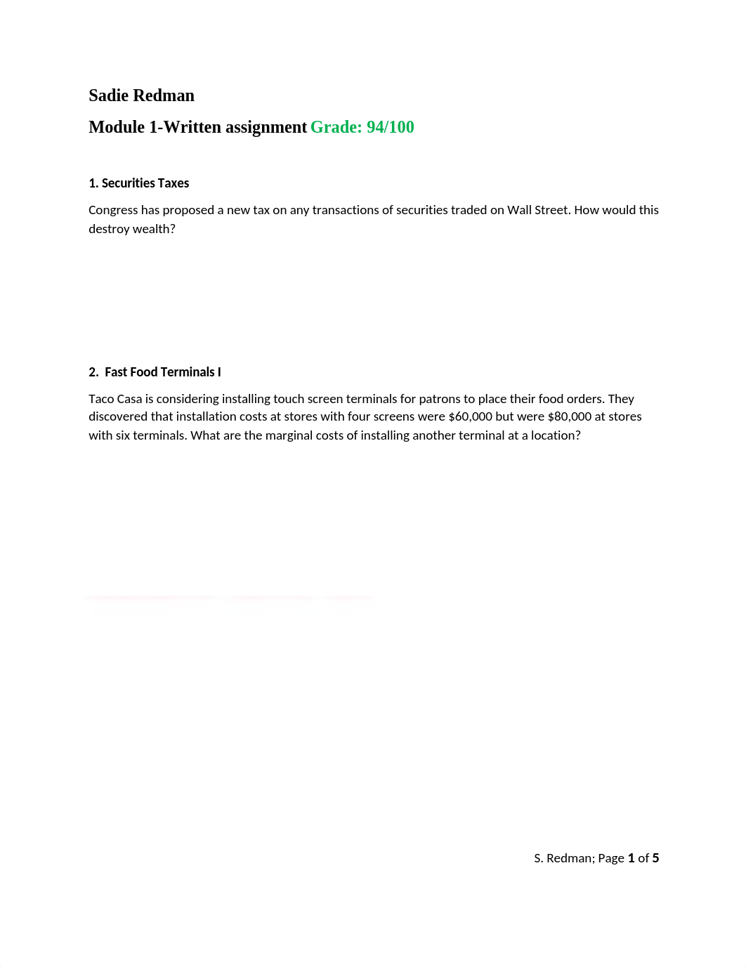 Sadie Redman_Module 1-Written Assignment.docx_djepwb8qn1q_page1