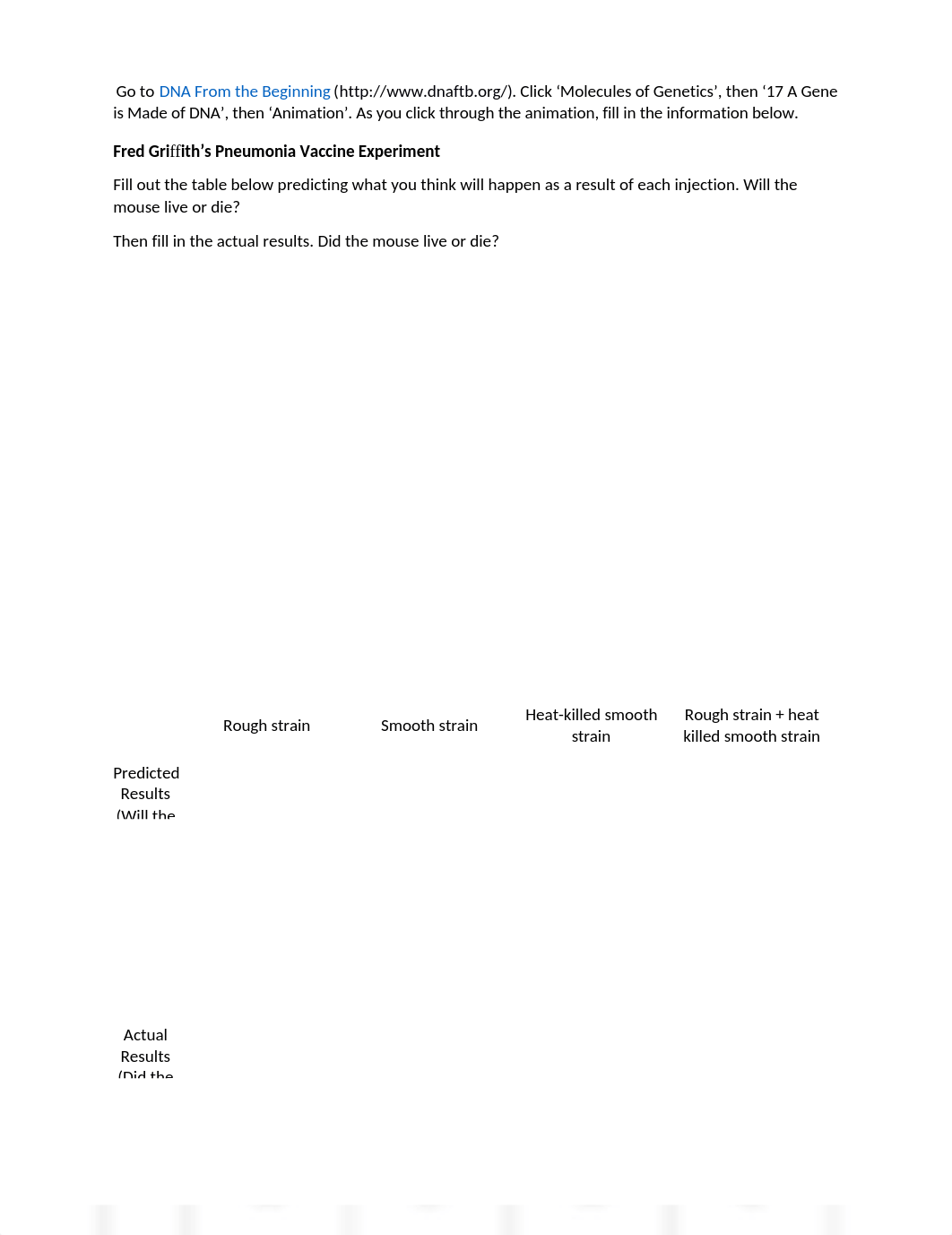 Classic Experiments in Molecular Biology Worksheet.docx_djes85mwxqw_page1