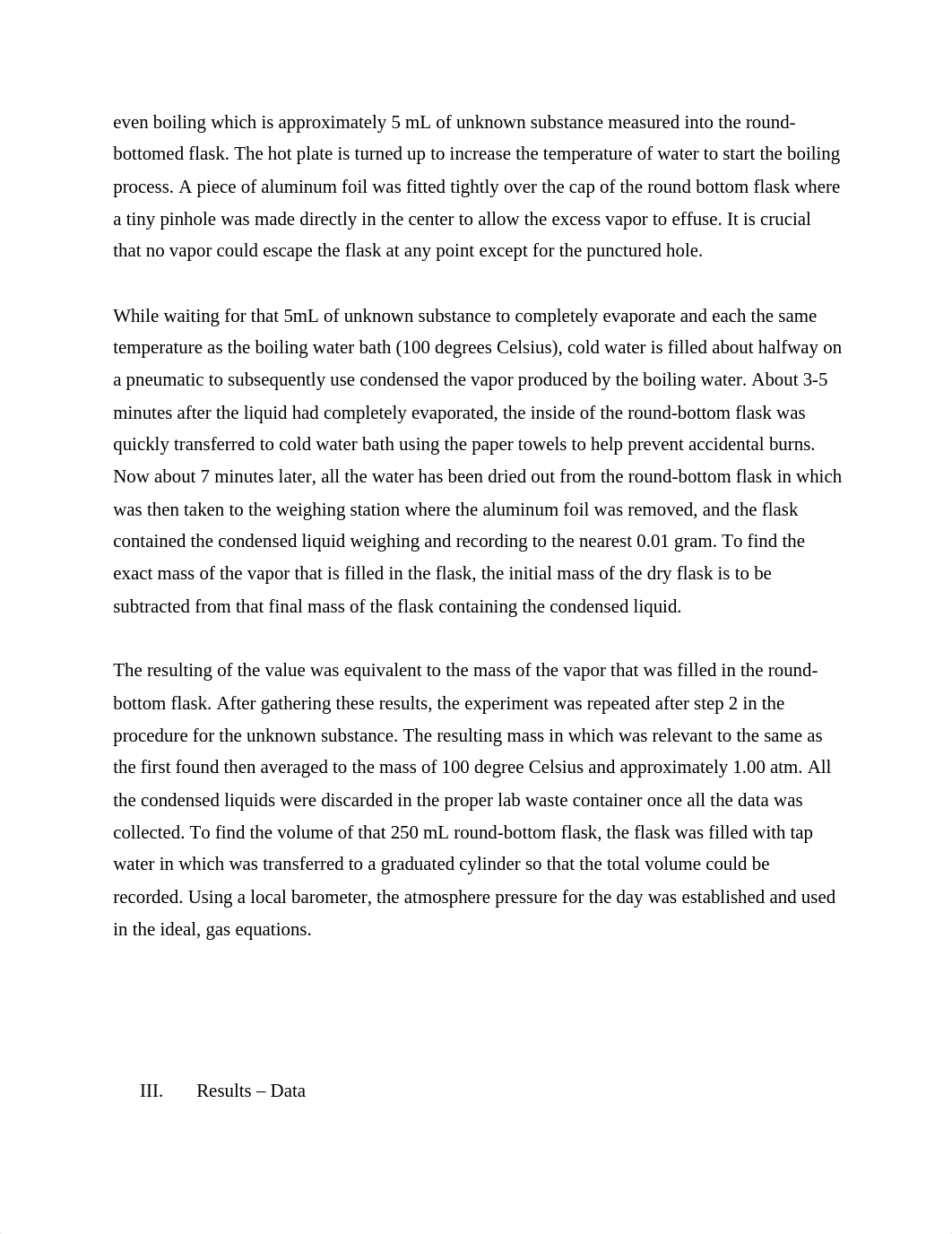 Molar Mass of a Volatile Liquid - Lab Report.docx_djey49xmst9_page3