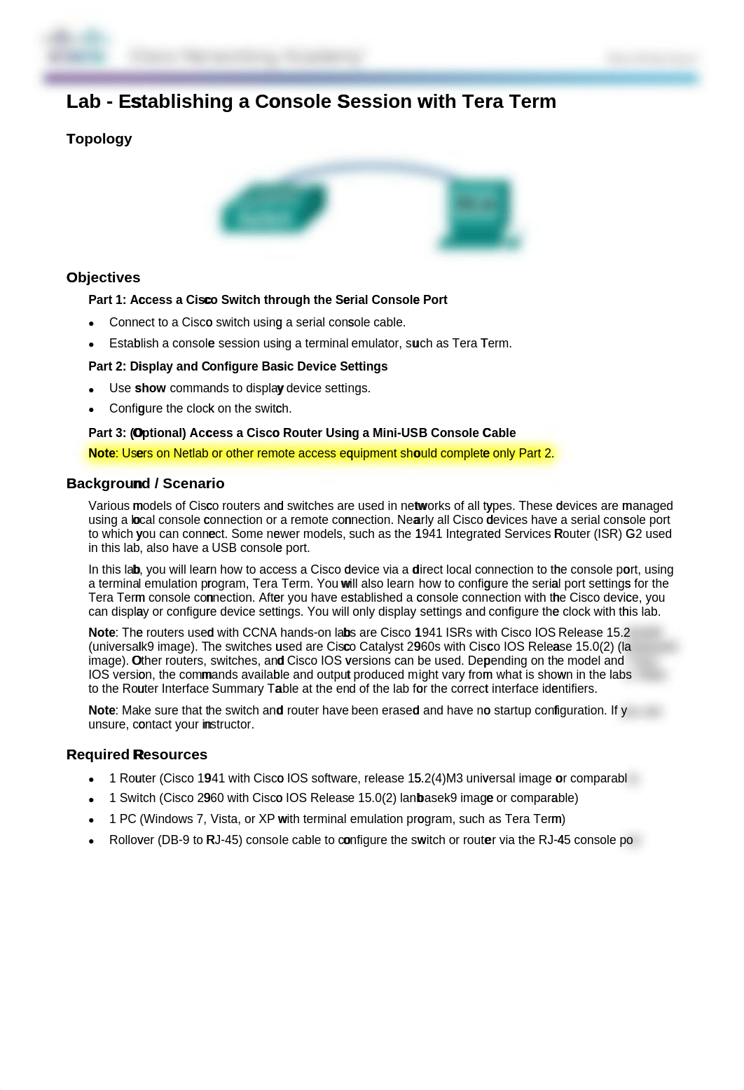 2.1.4.9 Lab - Establishing a Console Session with Tera Term_djf0d3dwh6i_page1