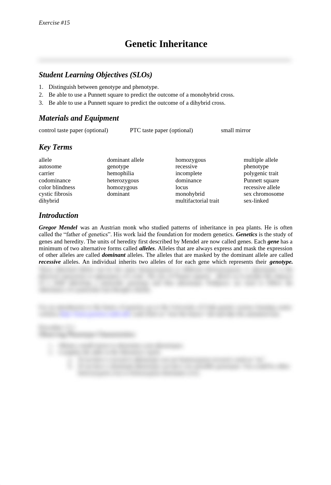 Exercise 15 Genetic Inheritance.pdf_djf46cpgdcn_page1