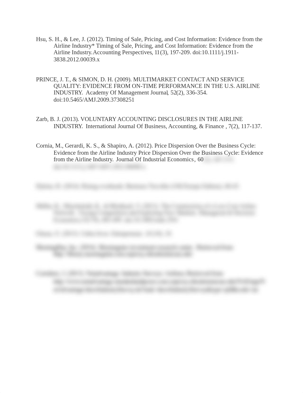 Works cited for Airlines reserach paper_djf4dj4suz0_page1