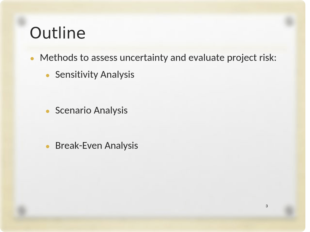 Lecture Note 7 - Capital Budgeting (Break-even, Sensitivity, Scenario).pptx_djf4h8g6bk8_page3