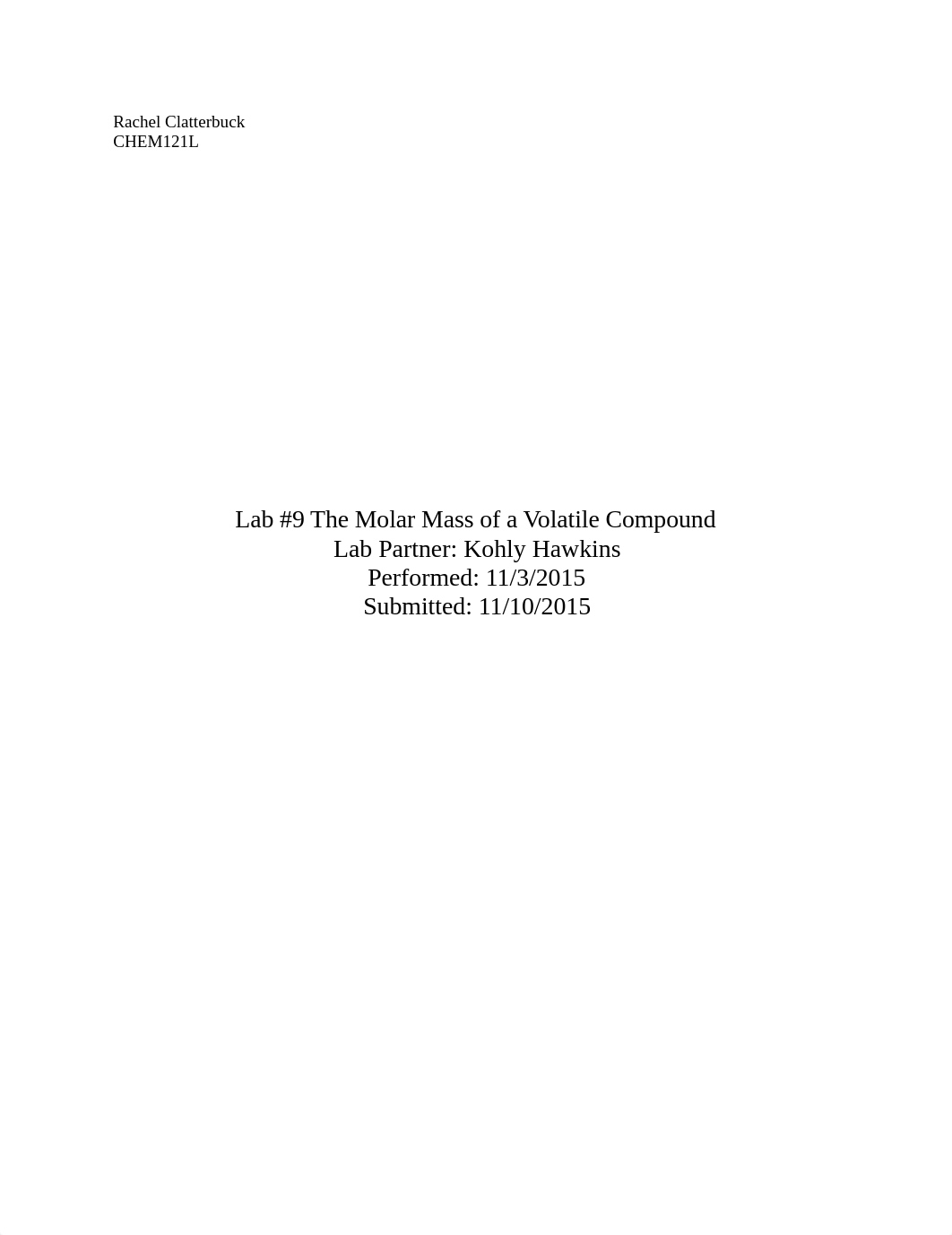 Lab 9 The Molar Mass of a Volatile Compound_djfcbgoggfv_page1