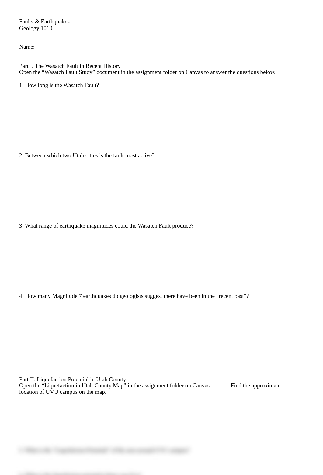 Faults and Earthquakes Assignment.pdf_djfskyskjbg_page1