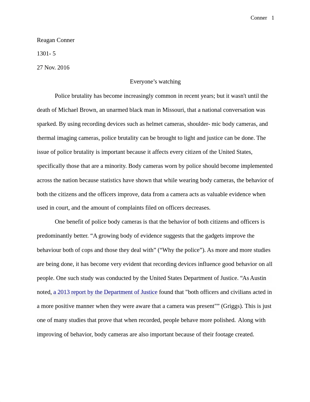 Persuasive Essay- Body cameras .docx_djg631jl6mv_page1