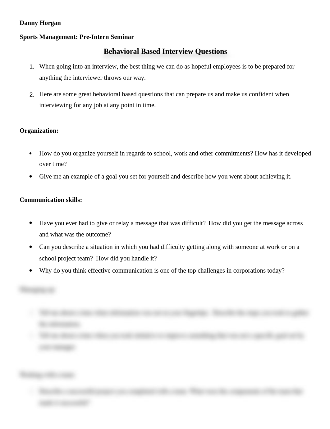 Sports Management Seminar Behavioral Based Interview Questions_djg8duqhfx6_page1