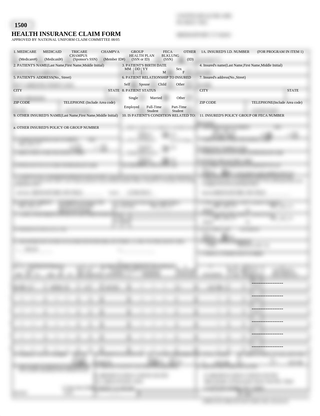 Exercise Printout 9.3-1A CMS-1500 form for Bruce Sawtelle.pdf_djghlr03lja_page1