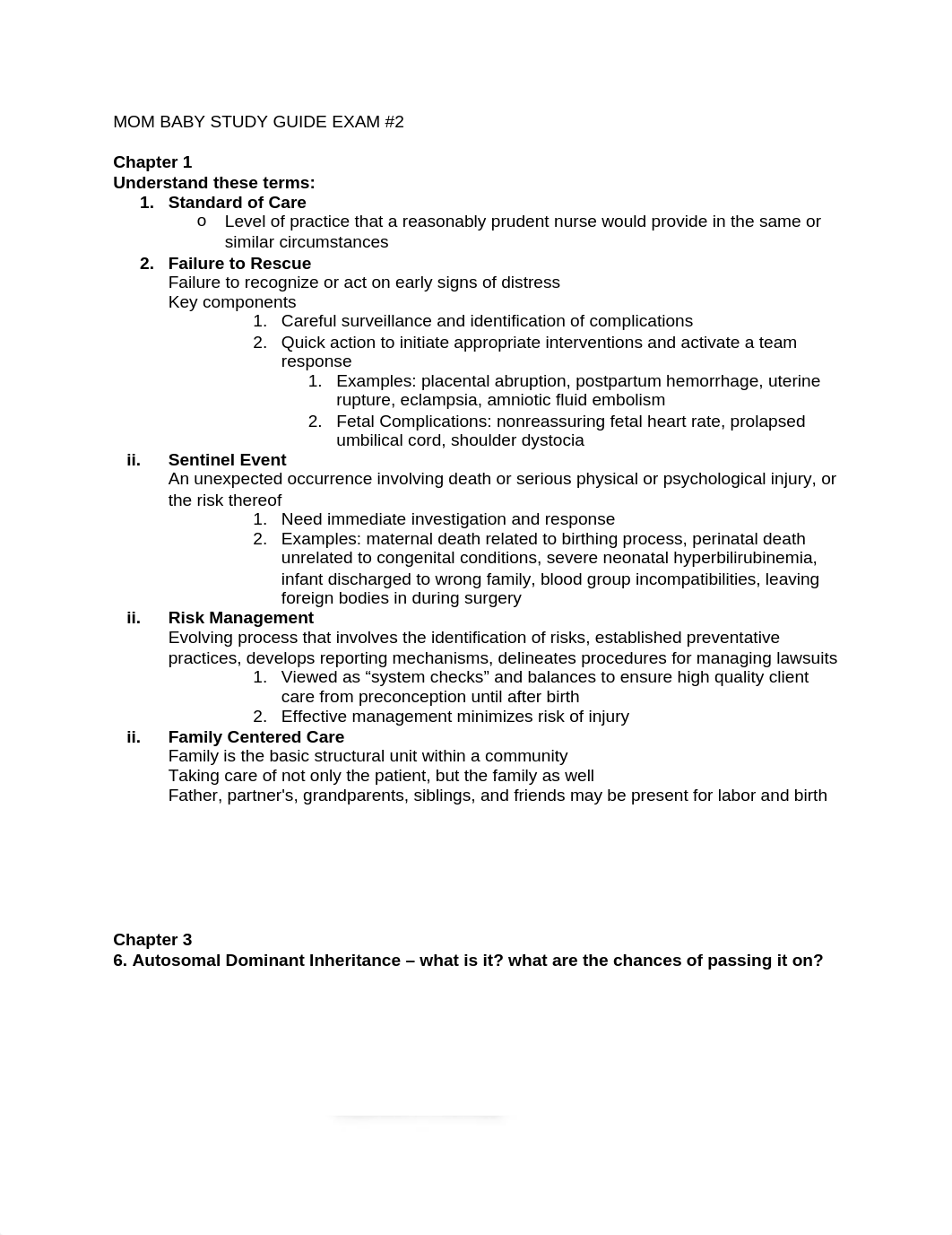 MOM BABY STUDY GUIDE EXAM #2.docx_djgt5uoavf6_page1