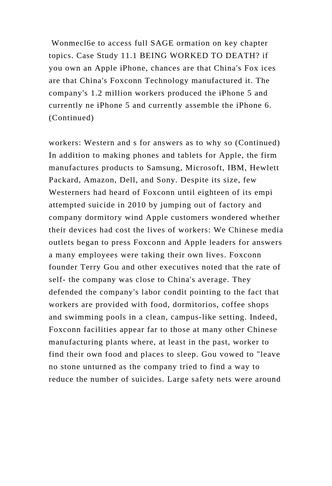 Wonmecl6e to access full SAGE ormation on key chapter topics. Case St.docx_djgukutjsg0_page2