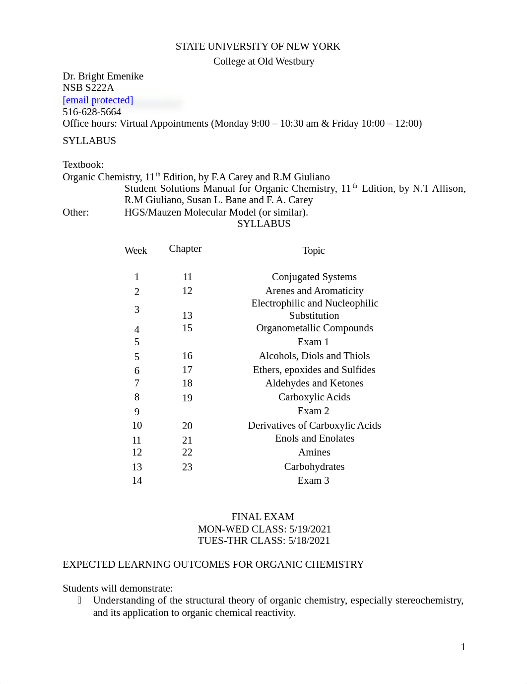 Organic Chemistry Ii Spring 2021.docx_djgwtn11i3q_page1