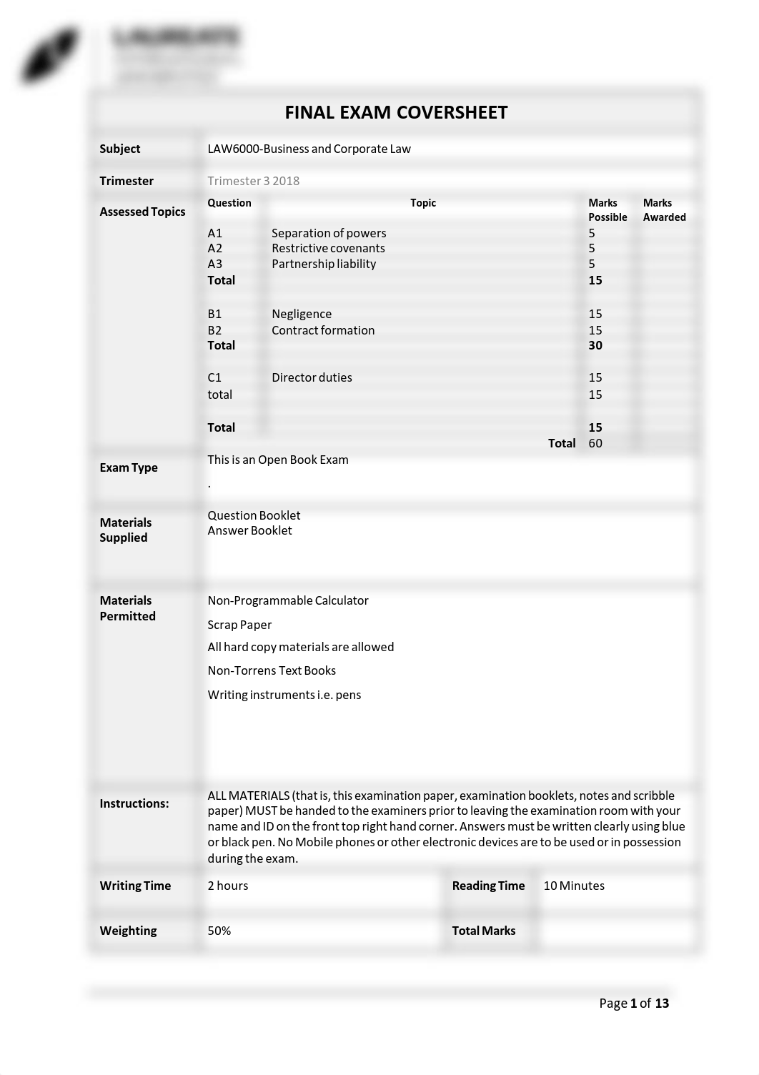 1374939462_429119263LAW6000FinalExamT3201.pdf_djh291ywop6_page1