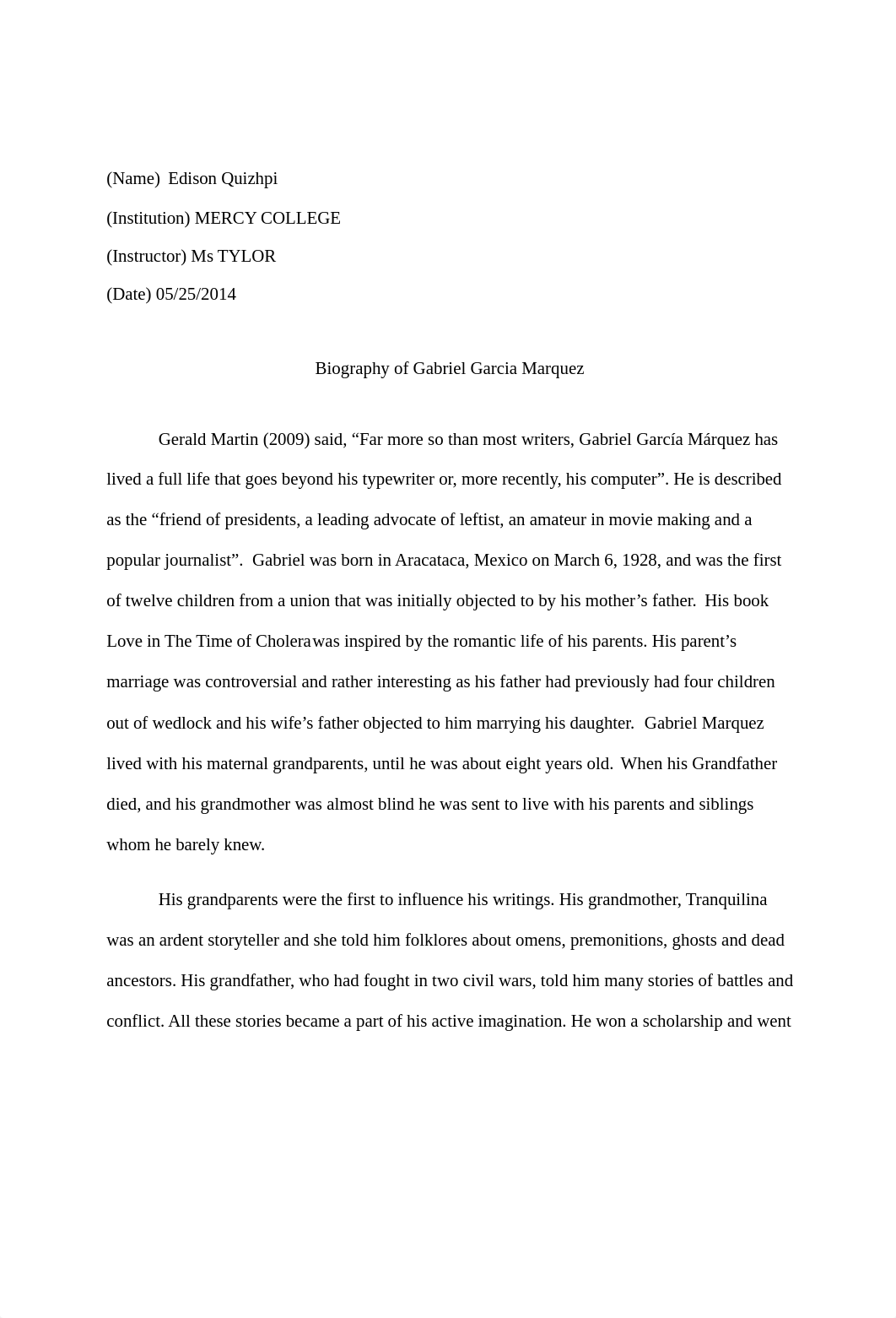 GABRIEL GARCIA MARQUEZ essay_djh5tjogckj_page1