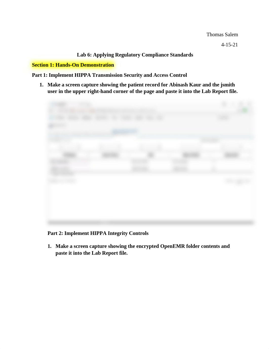 Lab 6 Applying Compliance Regulatory Standards #9 COMPLETED WITH NARRATIVE.docx_djhadcvh7yz_page1