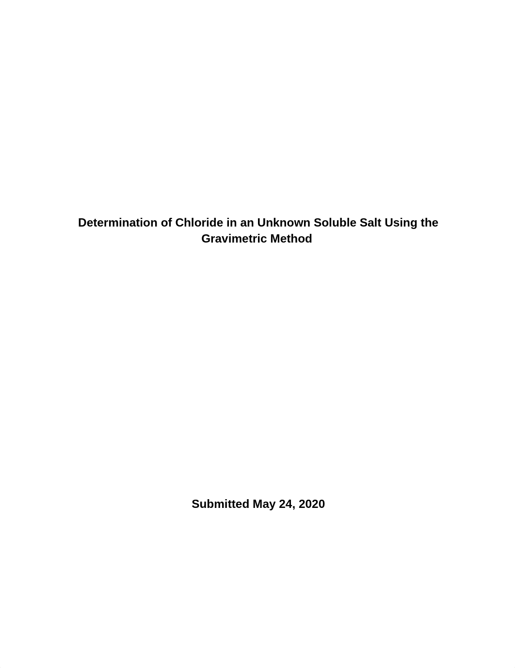 Determination of Chloride in an Unknown Soluble Salt Using the Gravimetric Method.docx_djhb66dvoe7_page1