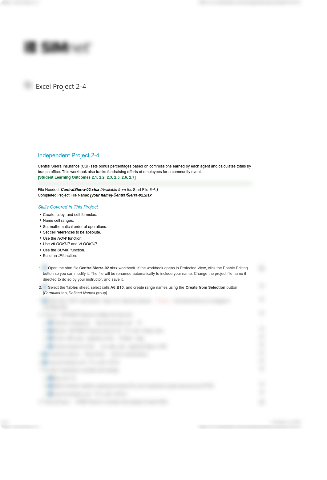 SIMnet - Excel Project 2-4.pdf_djhcn7xx439_page1