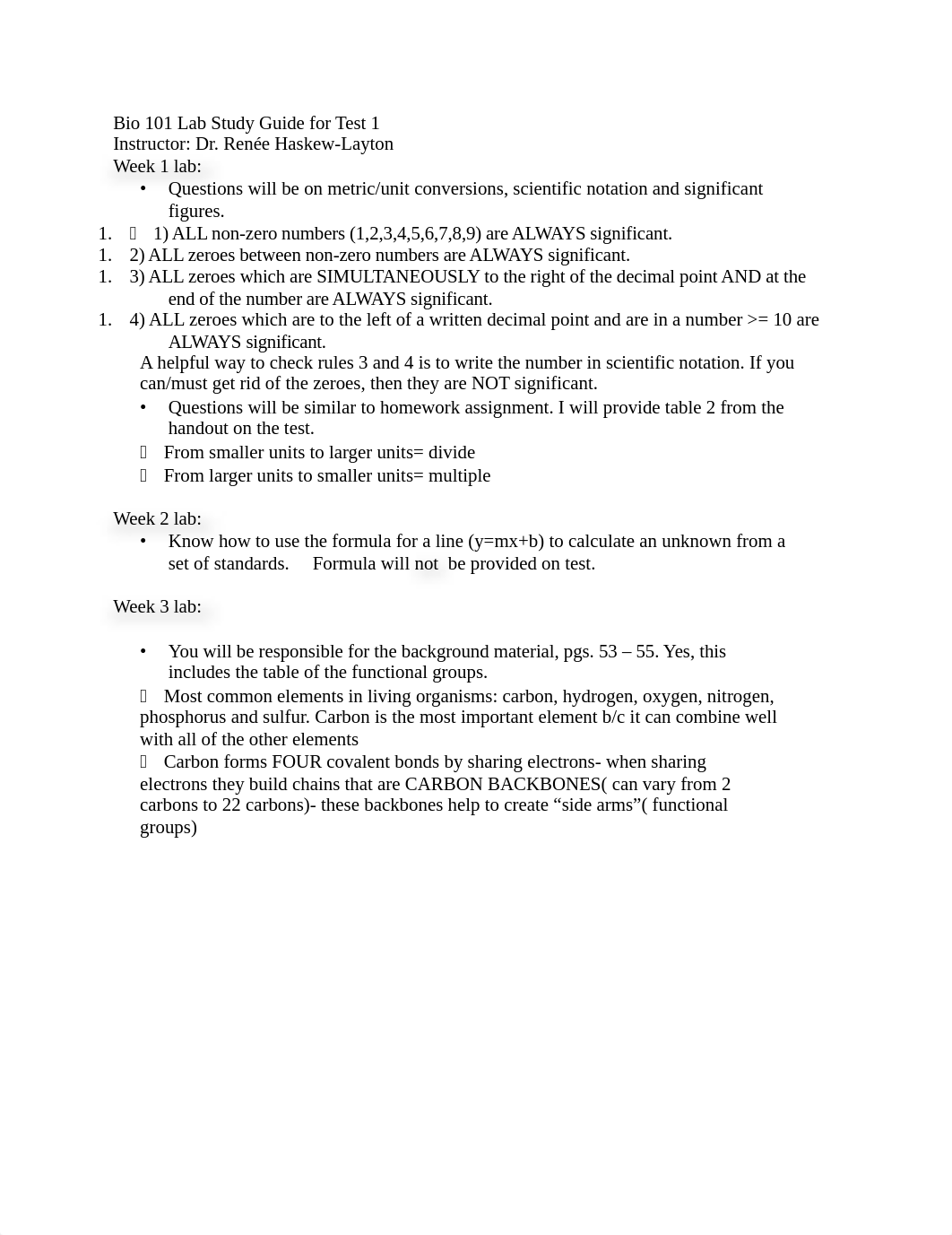 Bio 101 Lab Study Guide for Test 1_djhhnvjrcfq_page1