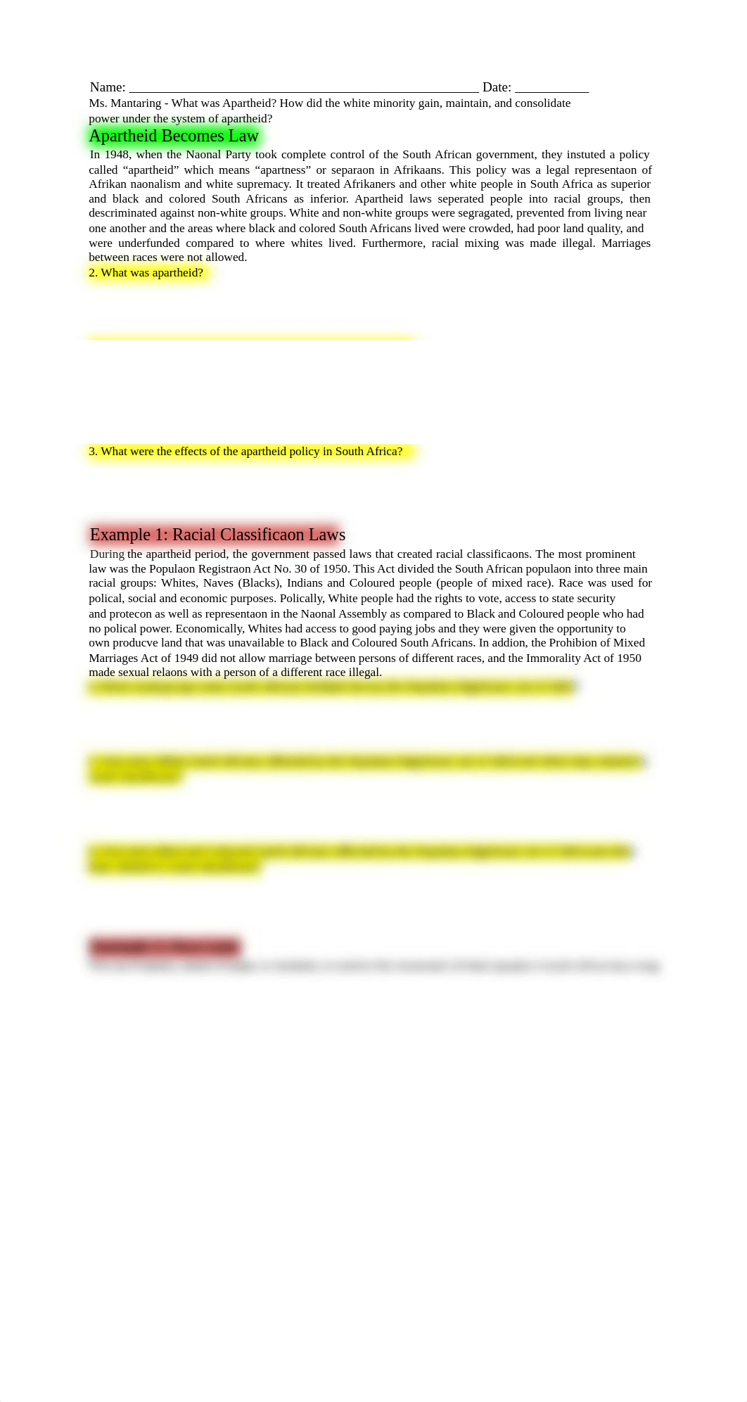 Worksheet - What was Apartheid How did the white minority gain, maintain, and consolidate power unde_dji0joppl1v_page2