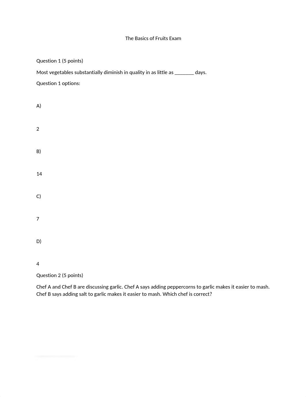 The Basics of Fruits Exam.docx_dji0u3yknhl_page1