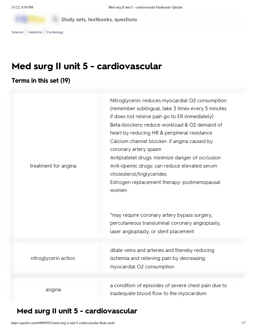 Med surg II unit 5 - cardiovascular Flashcards _ Quizlet.pdf_dji55rwofwz_page1