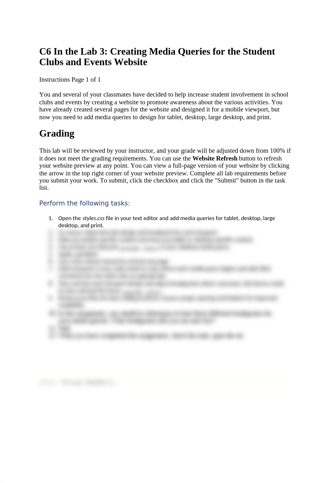 C6 In the Lab 3 Creating Media Queries for the Student Clubs and Events Website.docx_dji625y612o_page1