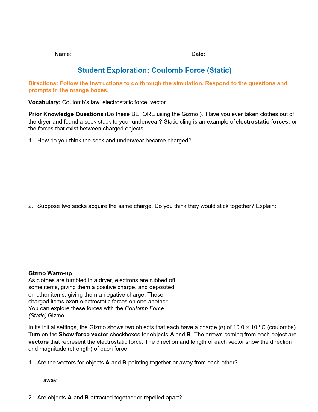 Electrostatics and Gravity Gizmo Answers.pdf_djiwn0nle9a_page1