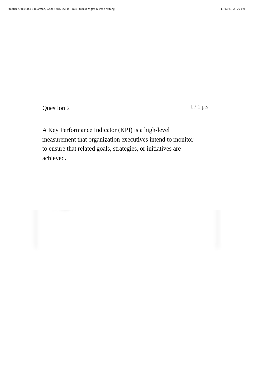 Practice Questions-3 (Harmon, Ch2) : MIS 568 B - Bus Process Mgmt & Proc Mining.pdf_djixwdzi3ys_page2