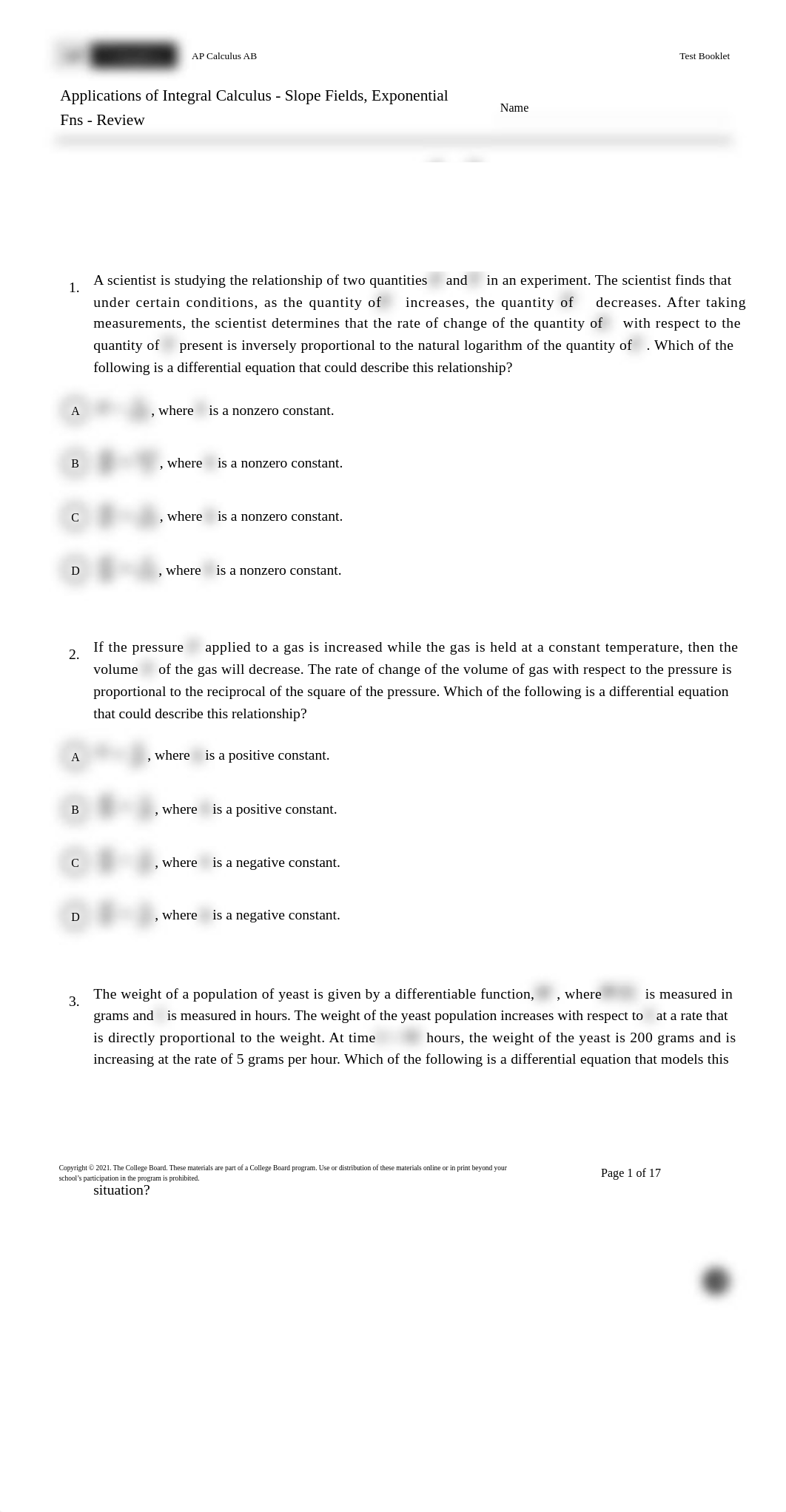 AP Calc Slope Fields & Exponential Fns Review (CB).pdf_djj2x43hg7j_page1