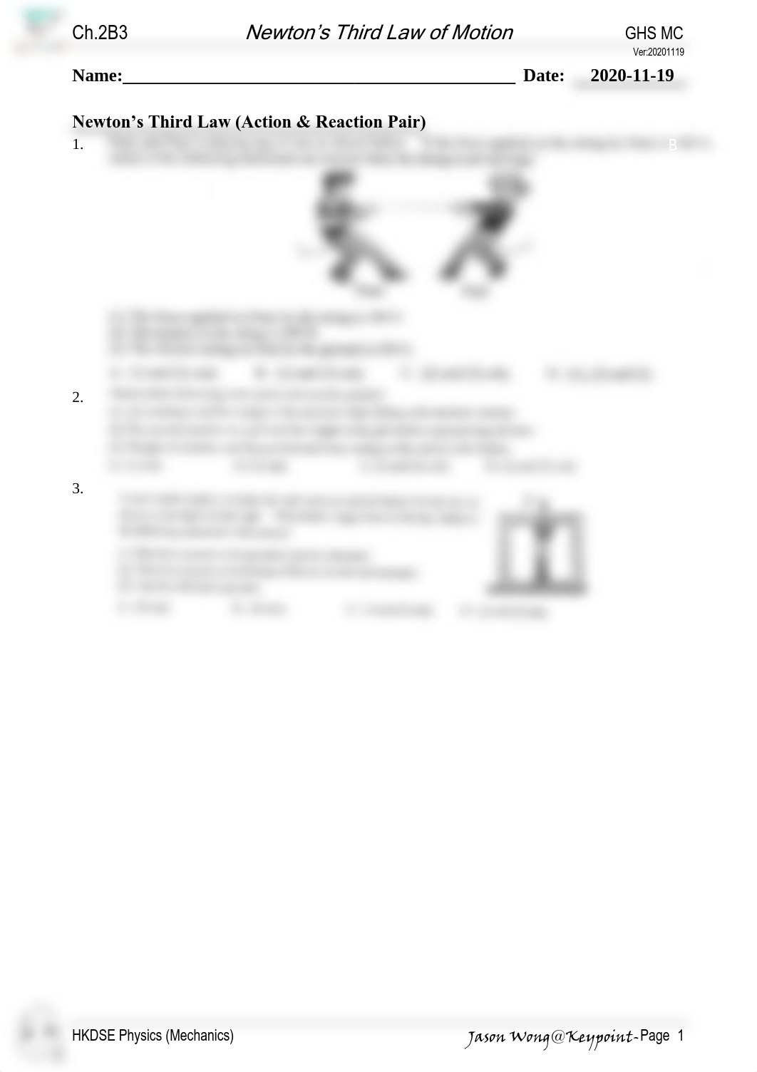 Phy-Exam-MC-GHS-Ch.2B3 Newton's Third law of Motion.pdf_djj4m8afdph_page1