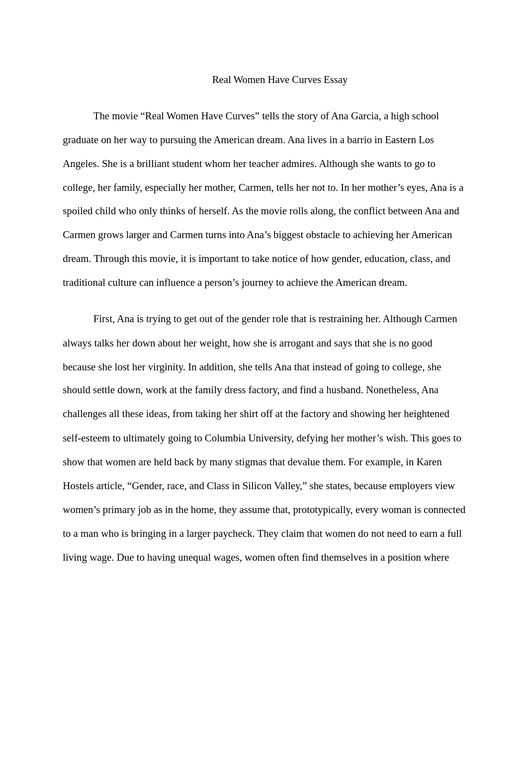 Real Women Have Curves Essay.docx_djjddmwjm2w_page1