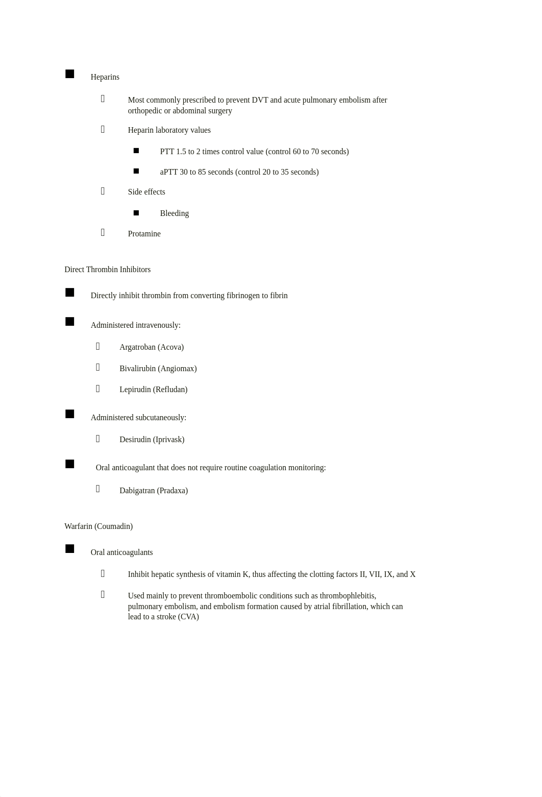 Anticoagulants, Antiplatelets and Throbolytics Outline Notes.rtf_djje74bhczy_page2