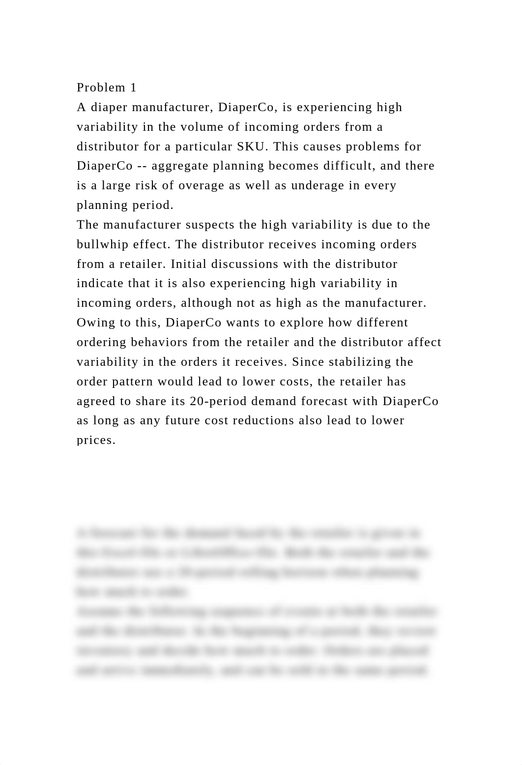 Problem 1A diaper manufacturer, DiaperCo, is experiencing high var.docx_djjl81cx2me_page2