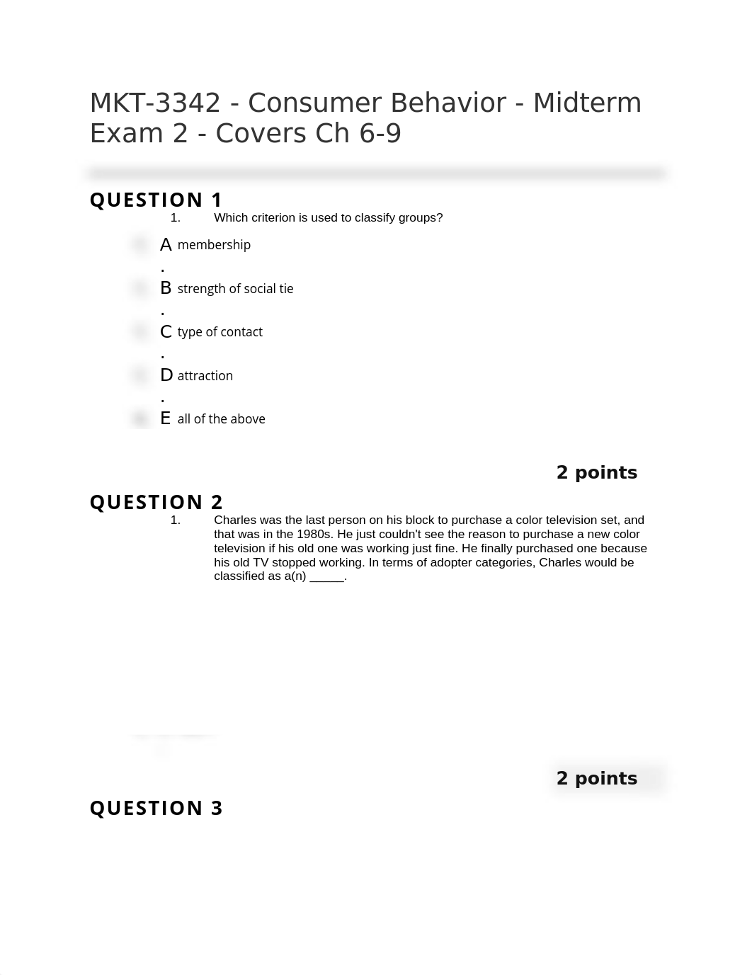 MIDTERM EXAM 2 MKT.3342.docx_djjtoaur496_page1