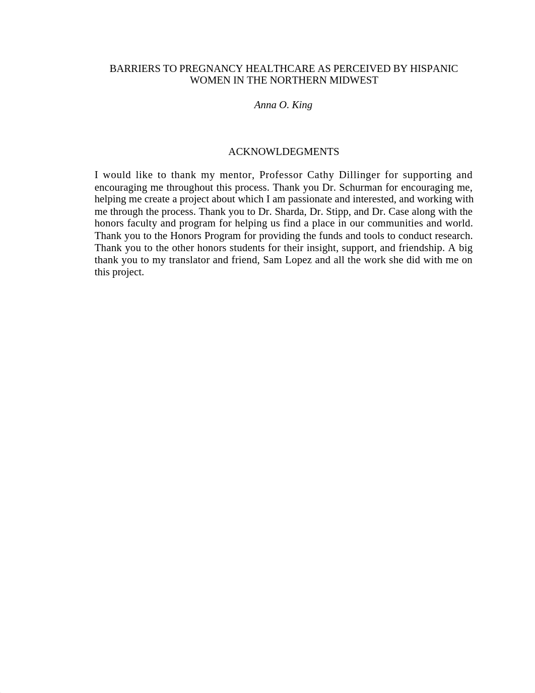 BARRIERS TO PREGNANCY HEALTHCARE AS PERCEIVED BY HISPANIC WOMEN IN THE NORTHERN MIDWEST.docx_djk52mdl7ma_page1