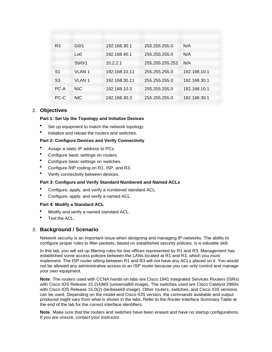 7.2.2.6 Lab - Configuring and Modifying Standard IPv4 ACLs.docx_djk58vt6j20_page2