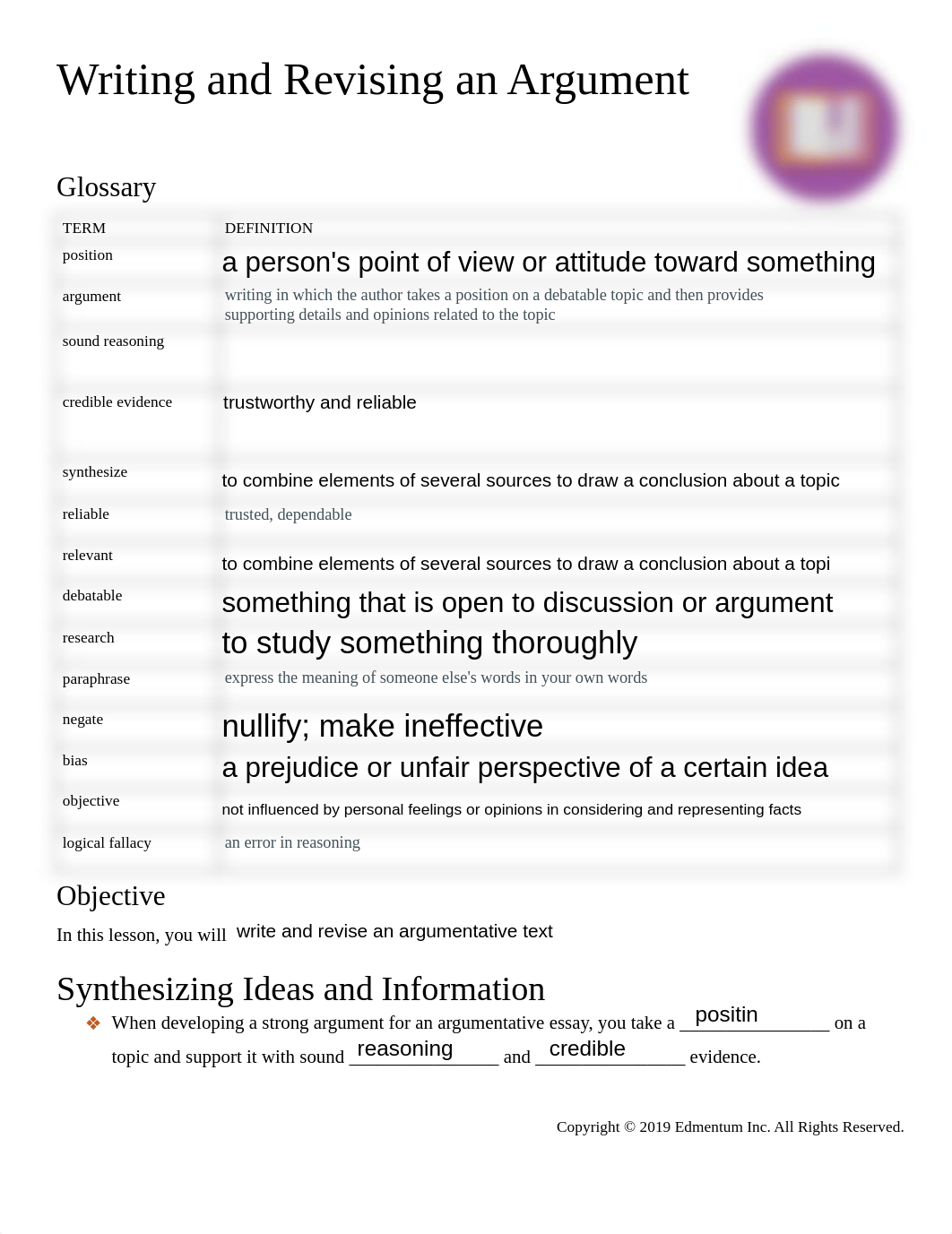 7. Guided Notes - B1.7 - Writing and Revising anv Argument.pdf_djkflw65zxu_page1