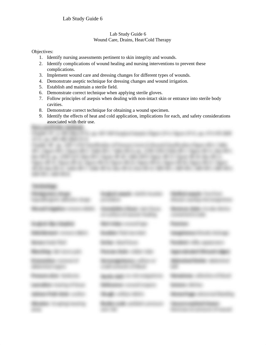 Lab 6  Wound Care, Sterile Technique, Drains, Heat Cold Therapy (1).doc_djkleym5nbs_page1