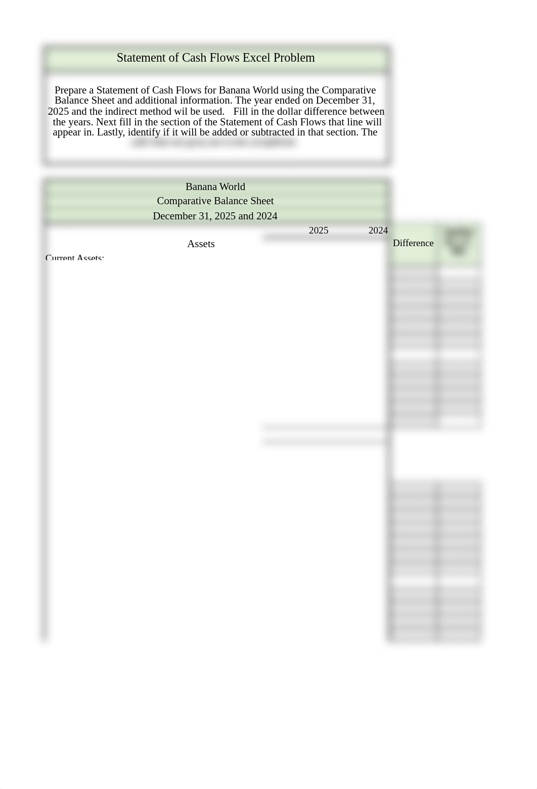 Statement of Cash Flows Excel Problem.xlsx_djky9n3wrb7_page1