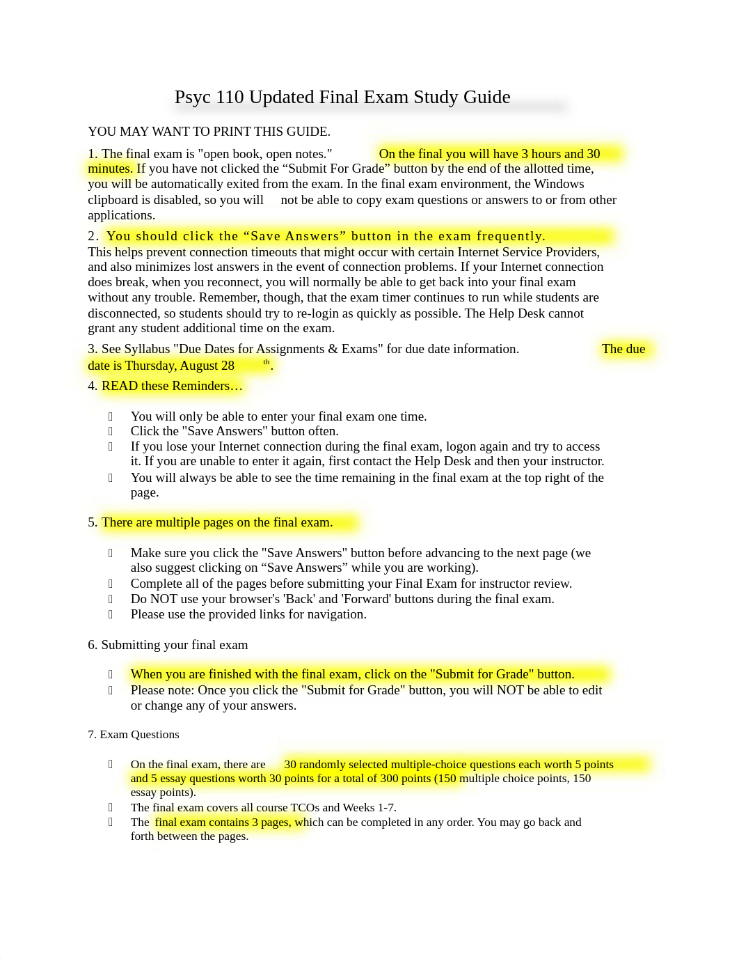 PSYC 110 Updated Final Exam Study Guide July 2014_djl0h3y89en_page1