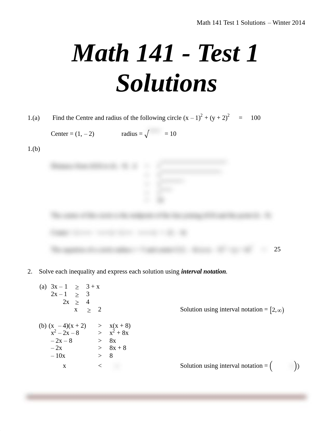 Math 141 Test 1 solutions Winter 2014_djl27puc836_page1